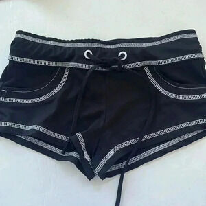 Black shorty shorts, SHEIN, sleep, light weight, sporty,